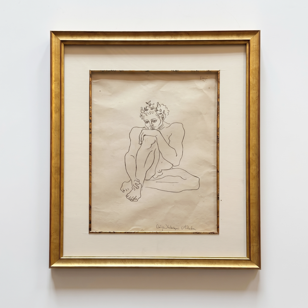 Рисунок «Отдыхающий Фавн», 1950-е