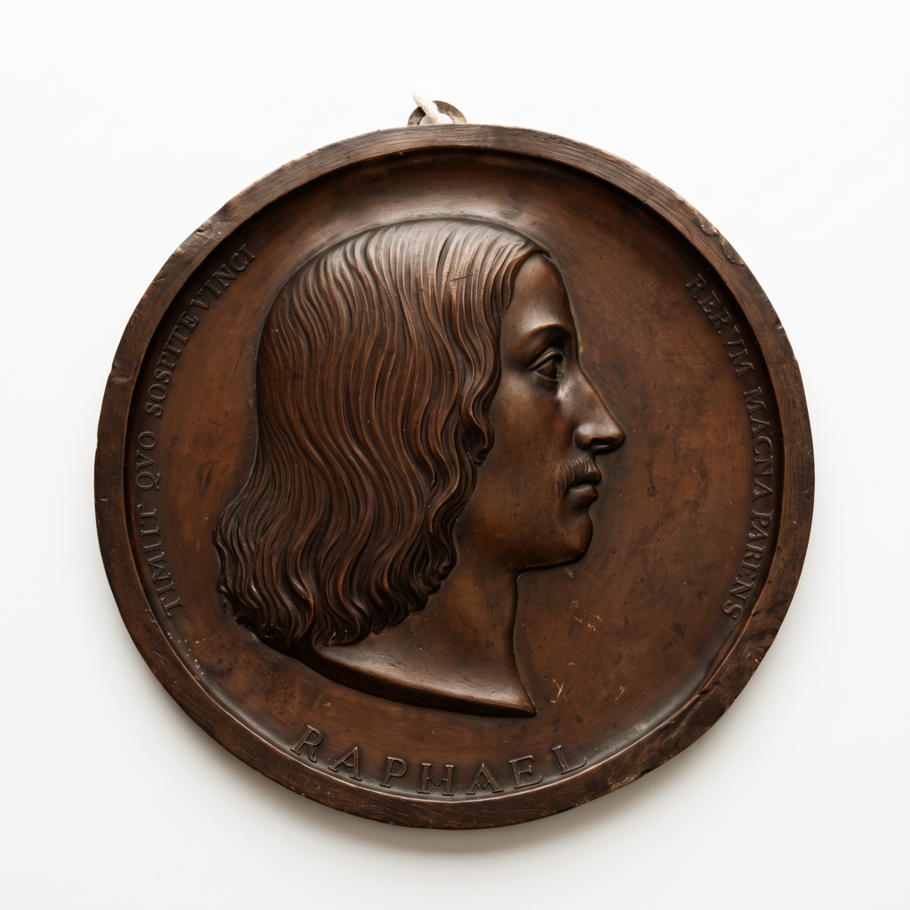 Панно круглое с изображением Рафаэля Санти, 1831 год