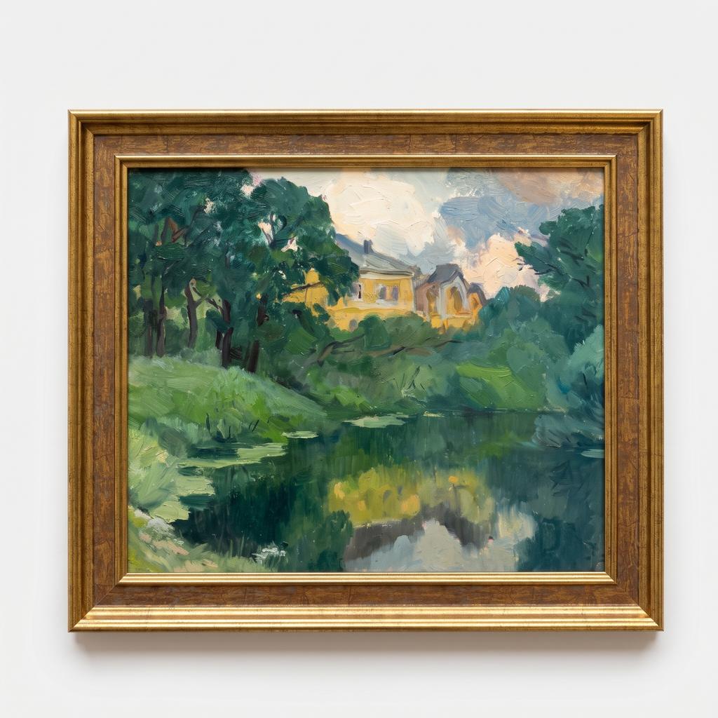 Картина «Монастырь на реке Воря», 1983 год