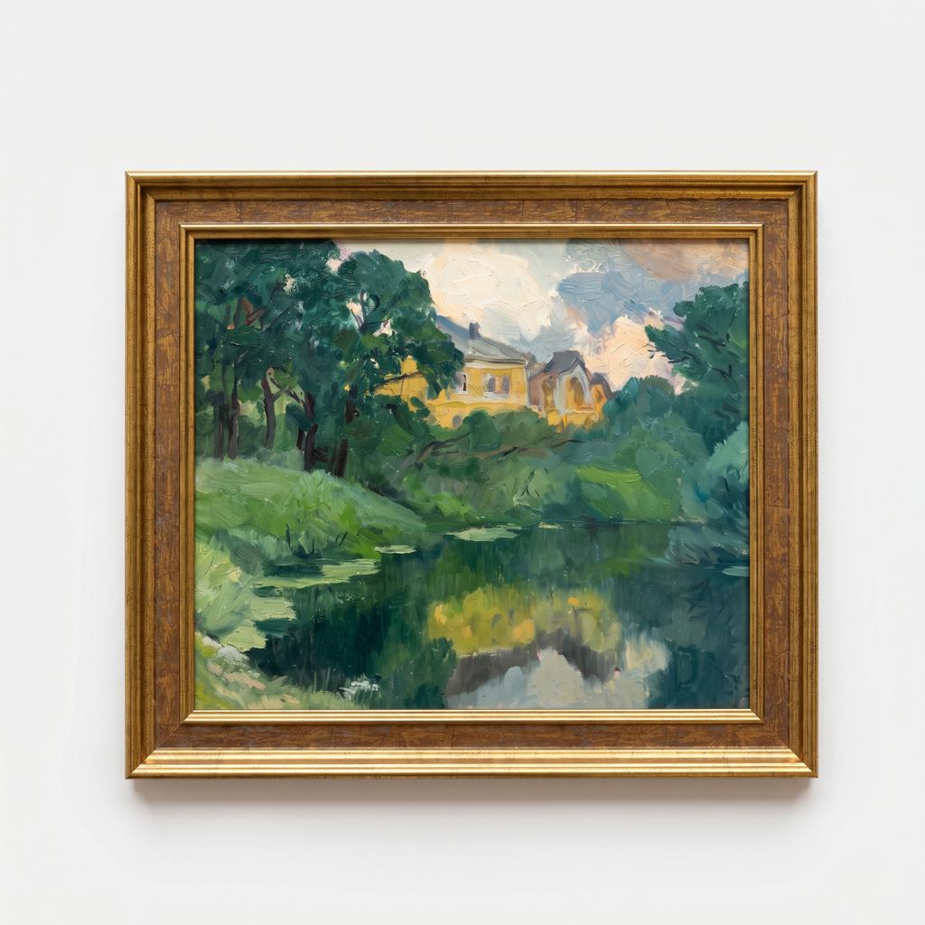 Картина «Монастырь на реке Воря», 1983 год