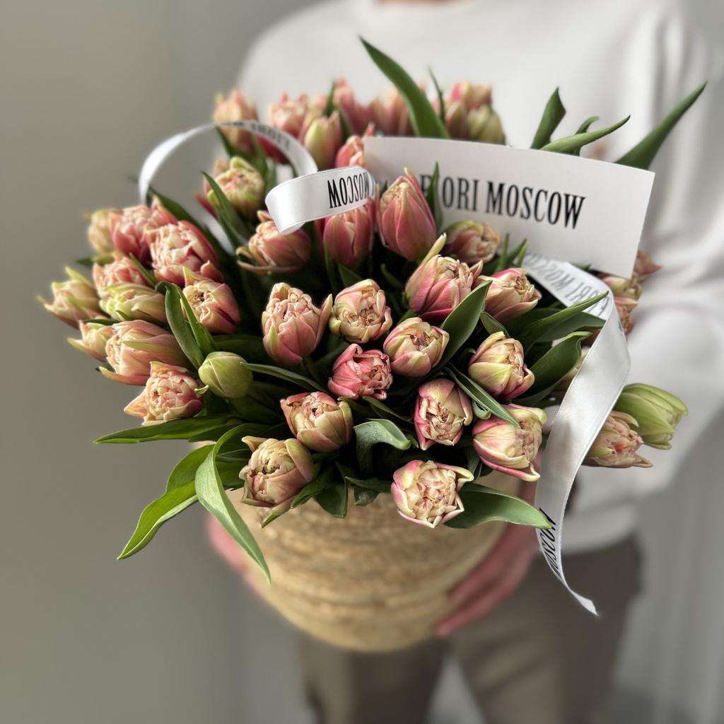 корзина моно тюльпанов Самбука