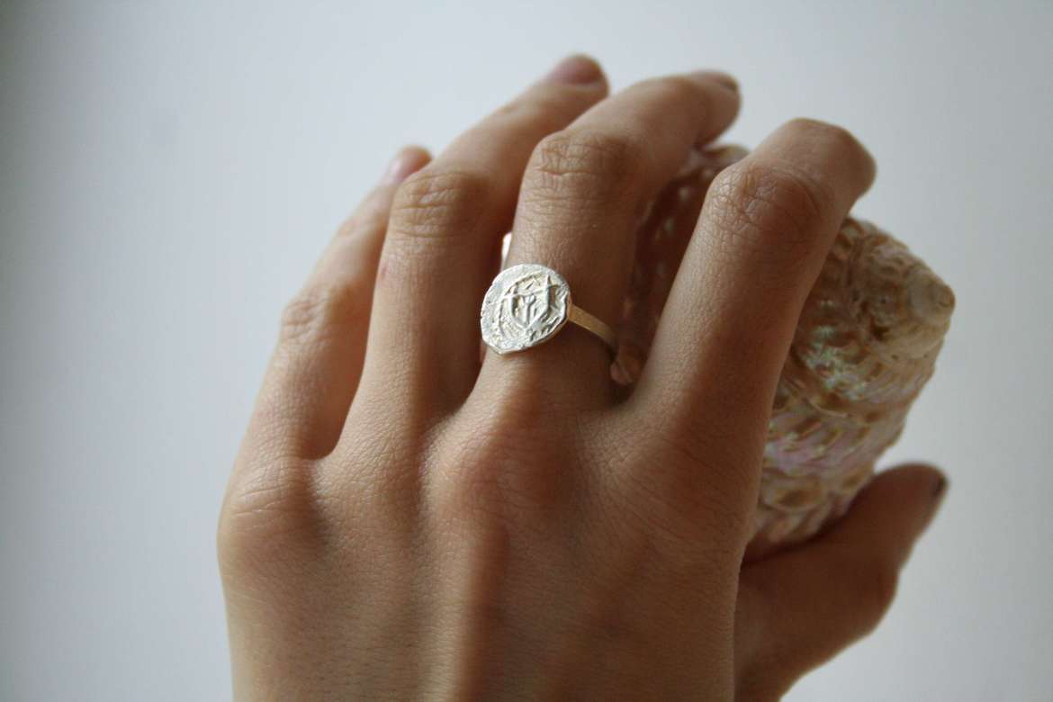 кольцо монета