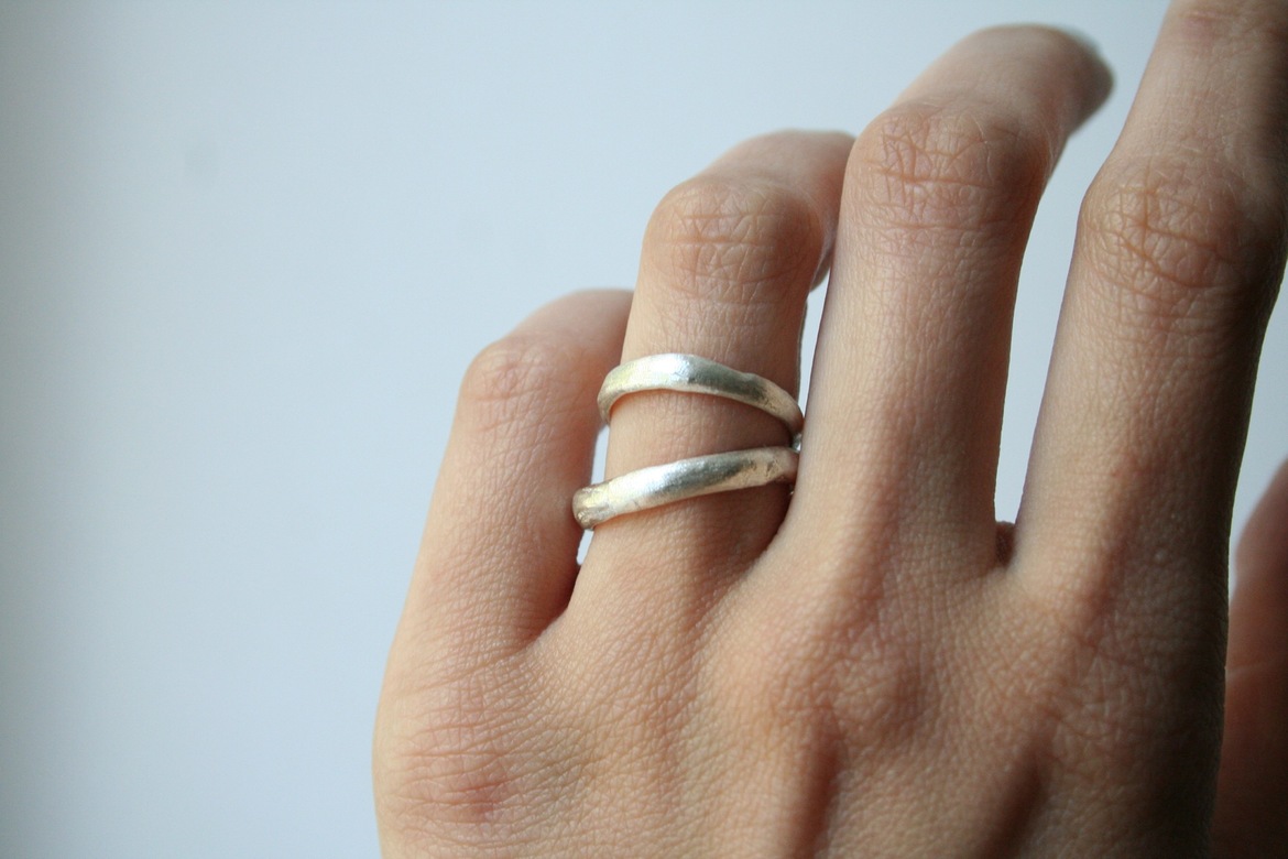 обручальные выпуклые сатин