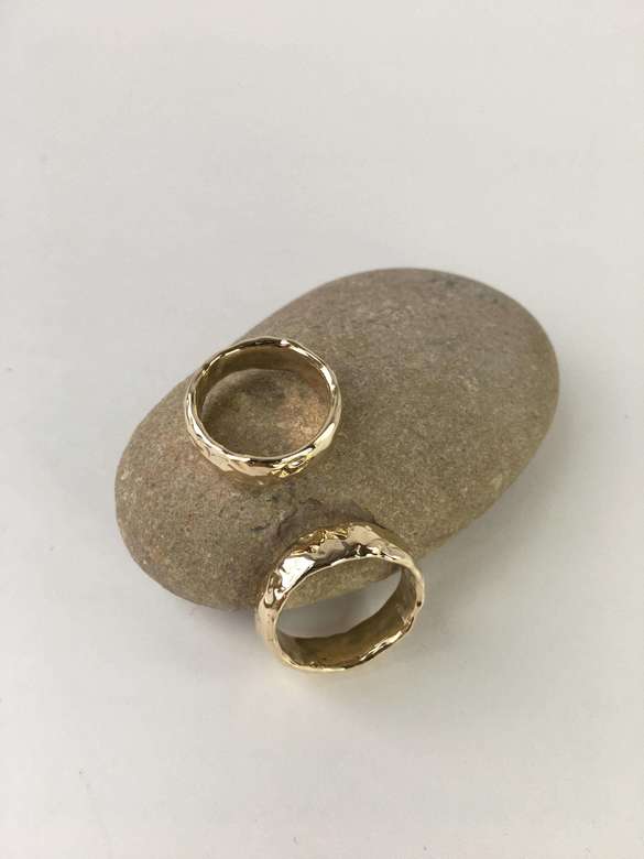 обручальная пара в золоте мягкий металл