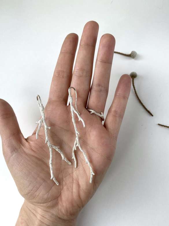 серёжки веточки большие