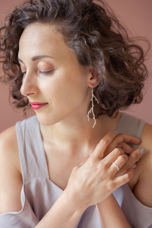 серёжки веточки большие