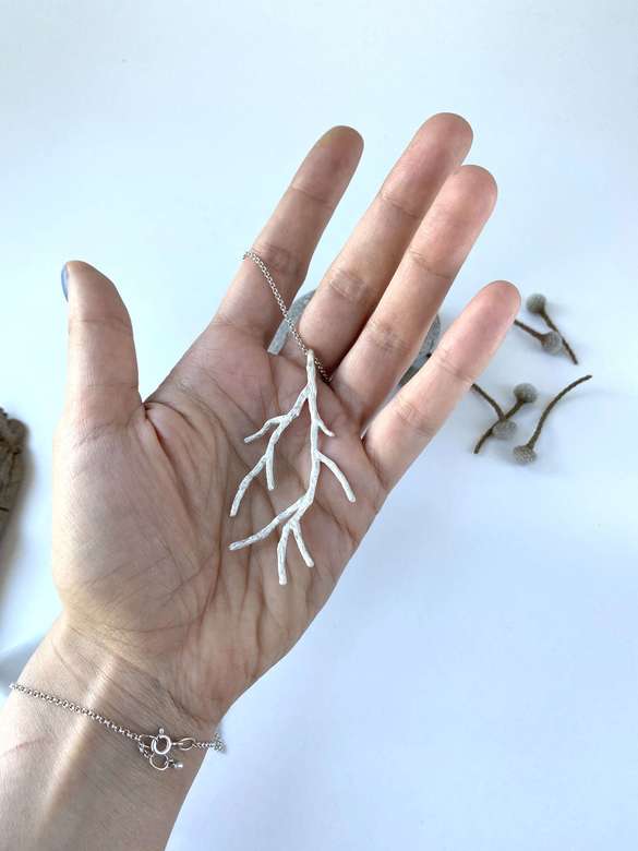 кулон веточка большой