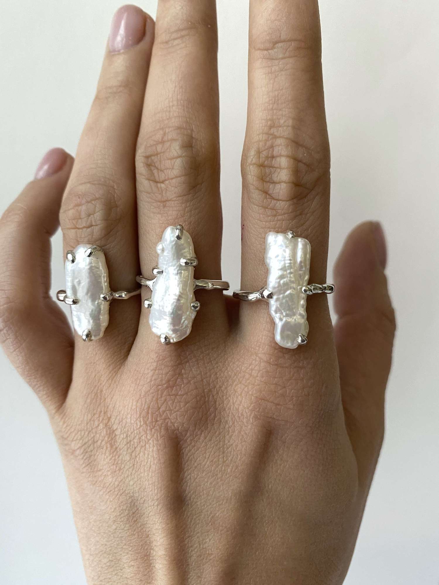 Кольцо жемчуг большой