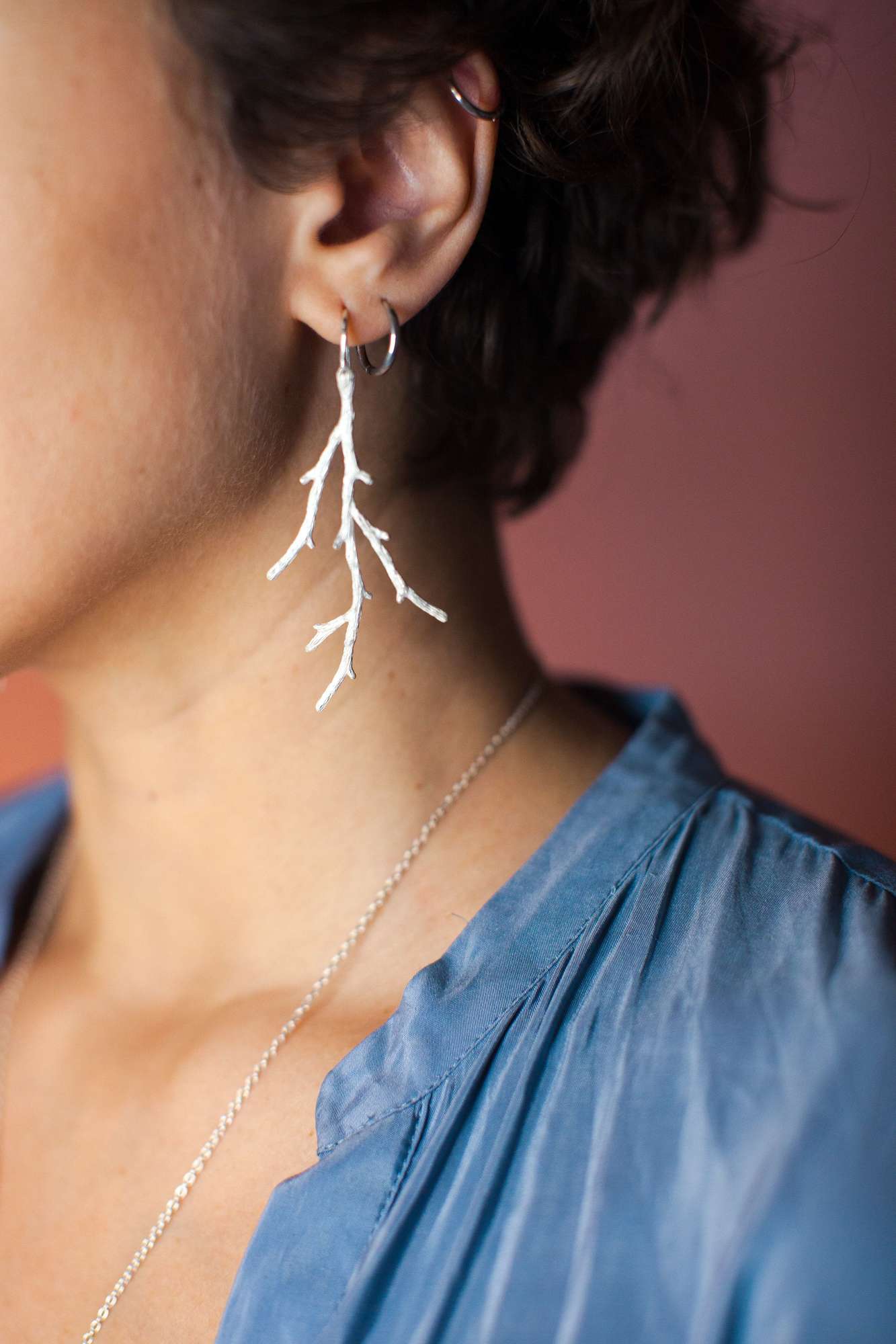 серёжки веточки большие