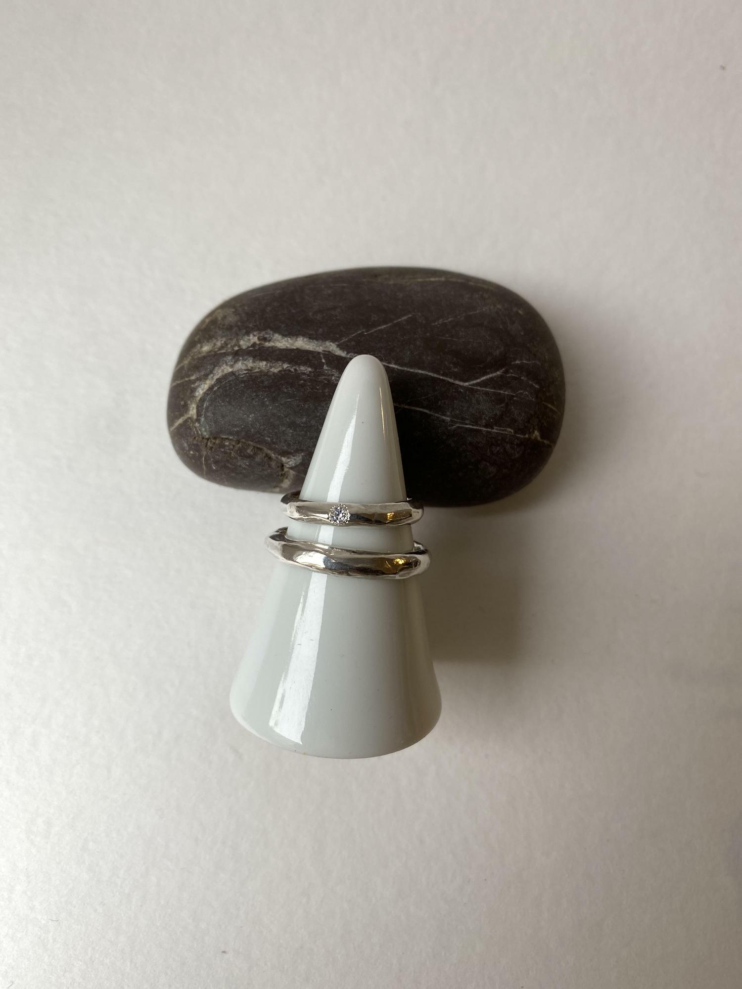 Обручальная пара мятая классика