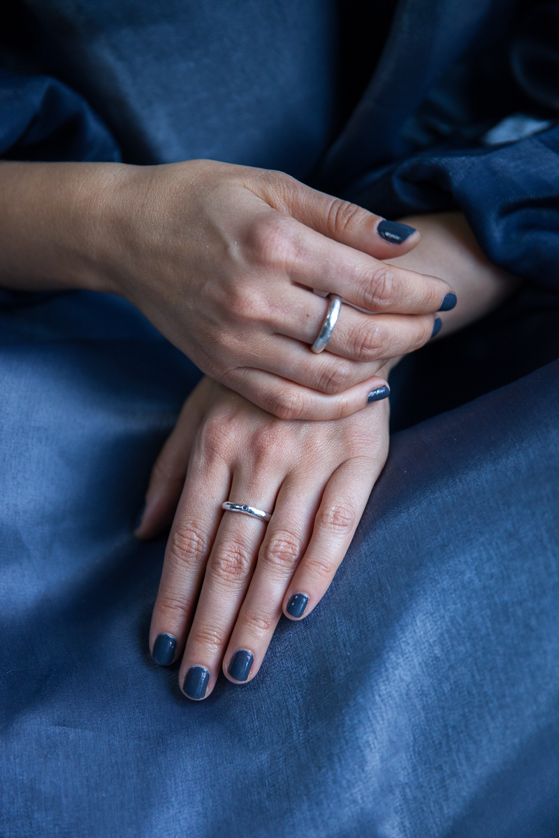 обручальная пара обруч с аметистом