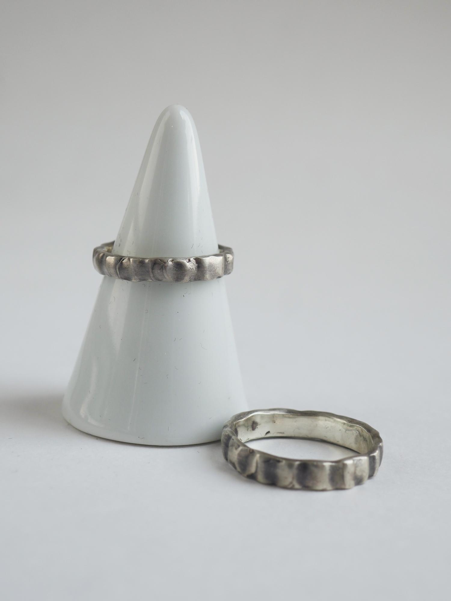 обручальная пара волна чернёная