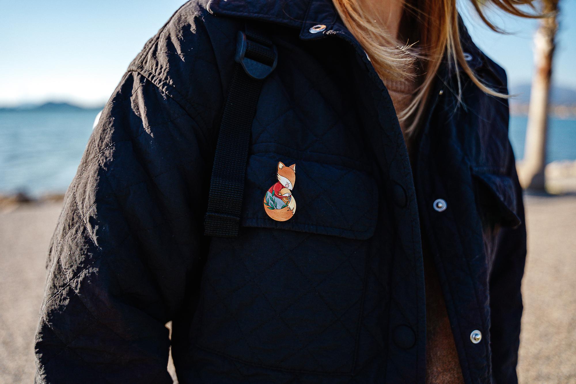 Брошь «Лисицы»