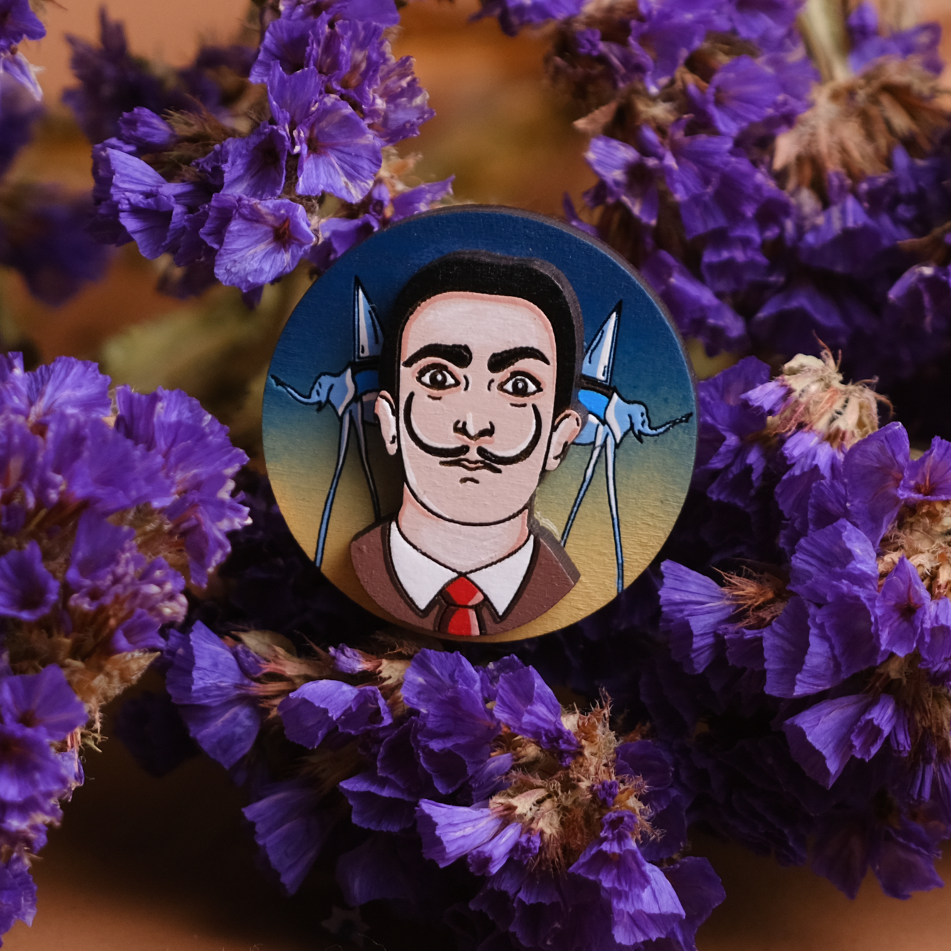 Сальвадор Дали значок