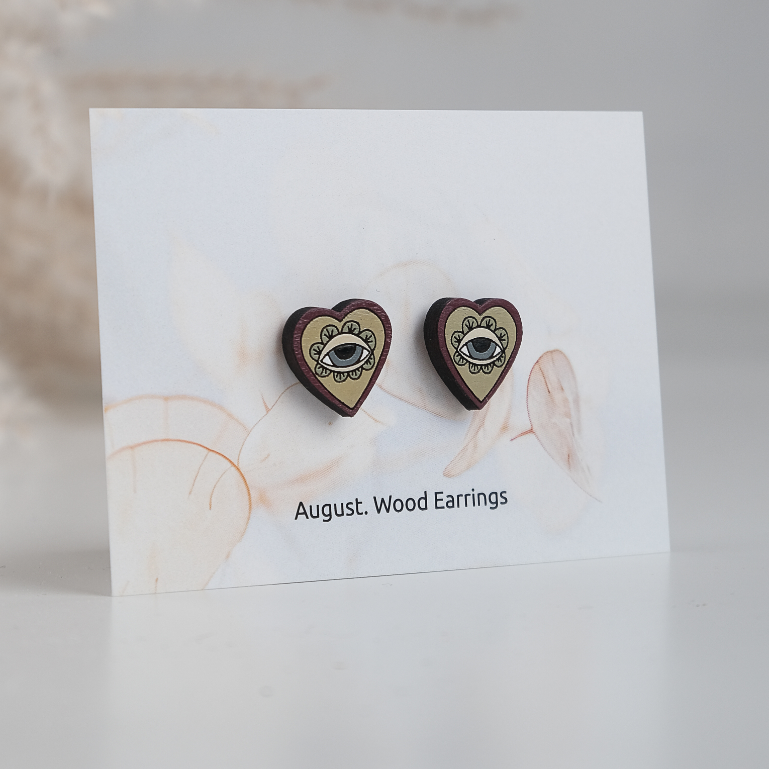 Сережки из дерева от Август Вуд