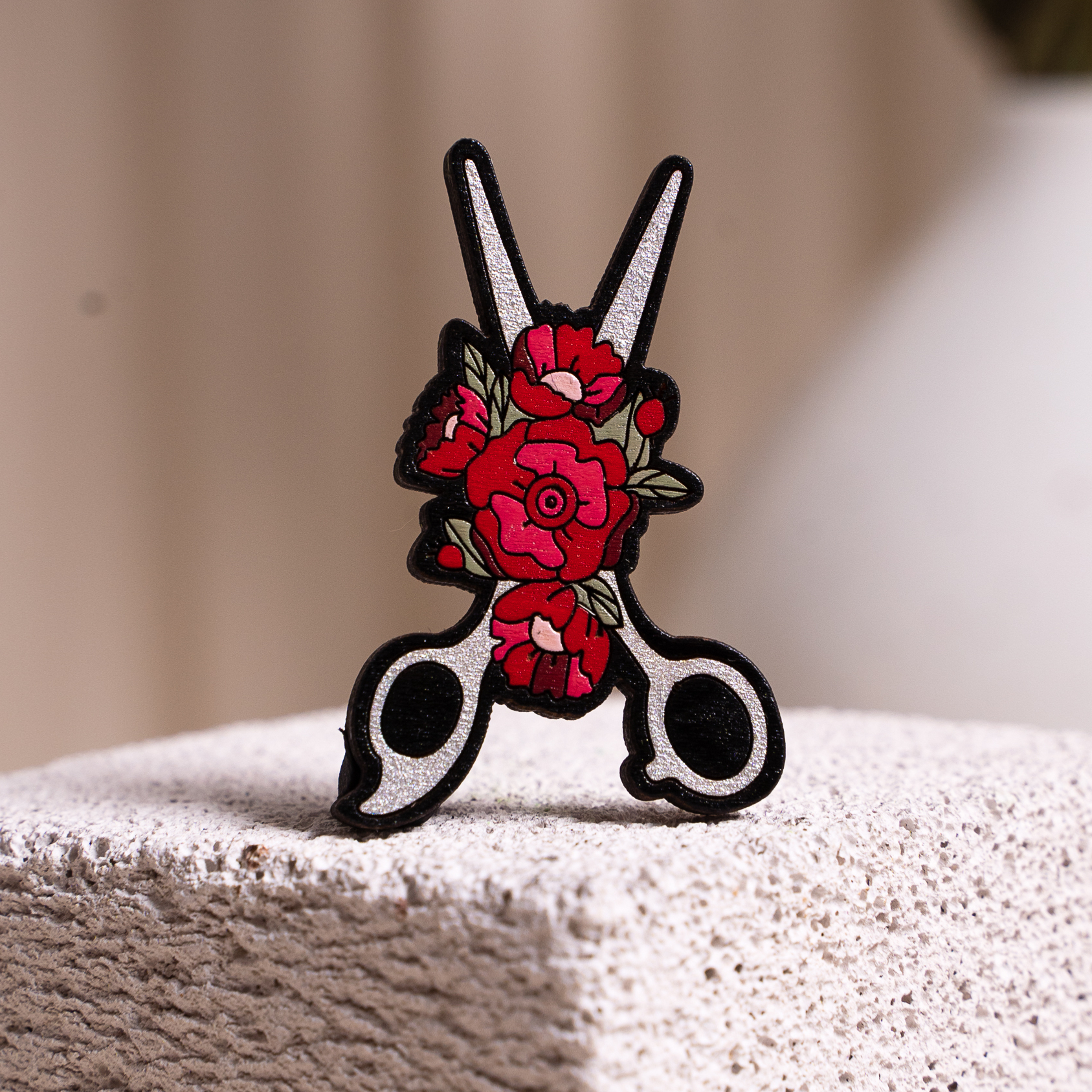 деревянные значки для парикмахера