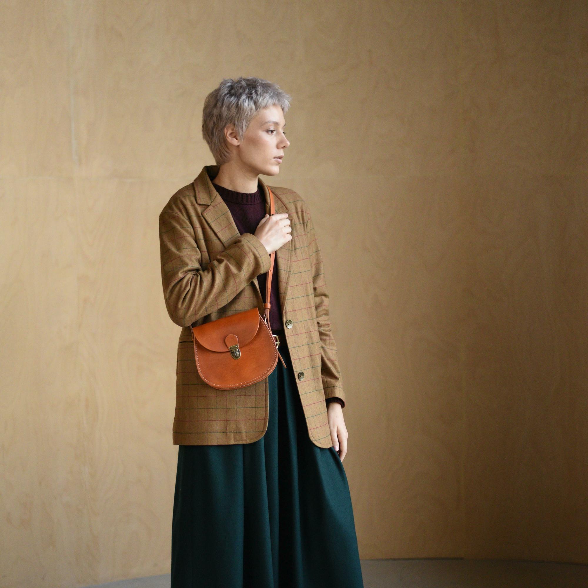 Кросс-боди  "Луна" mini ручное окрашивание