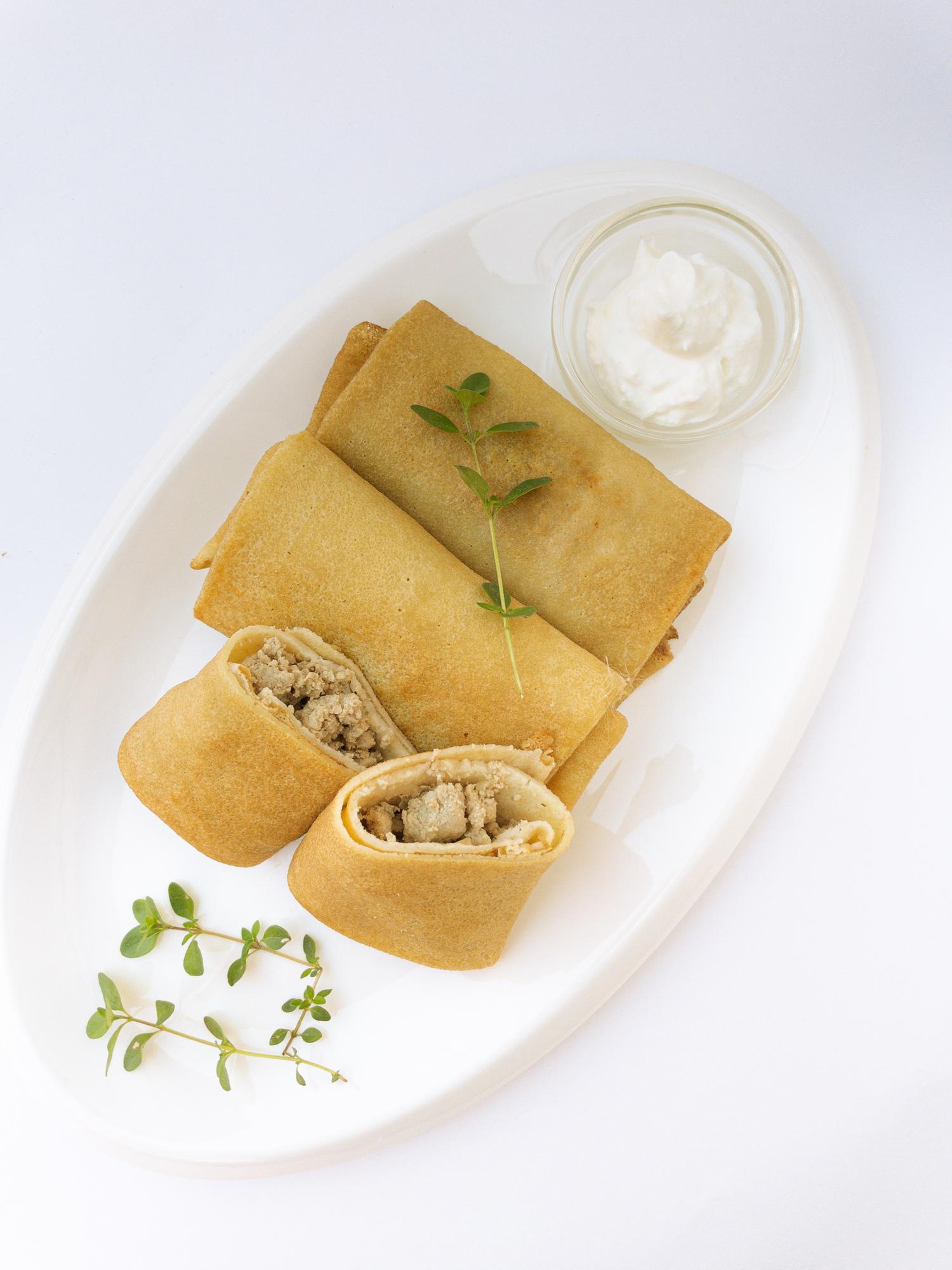 Блинчики с мясом