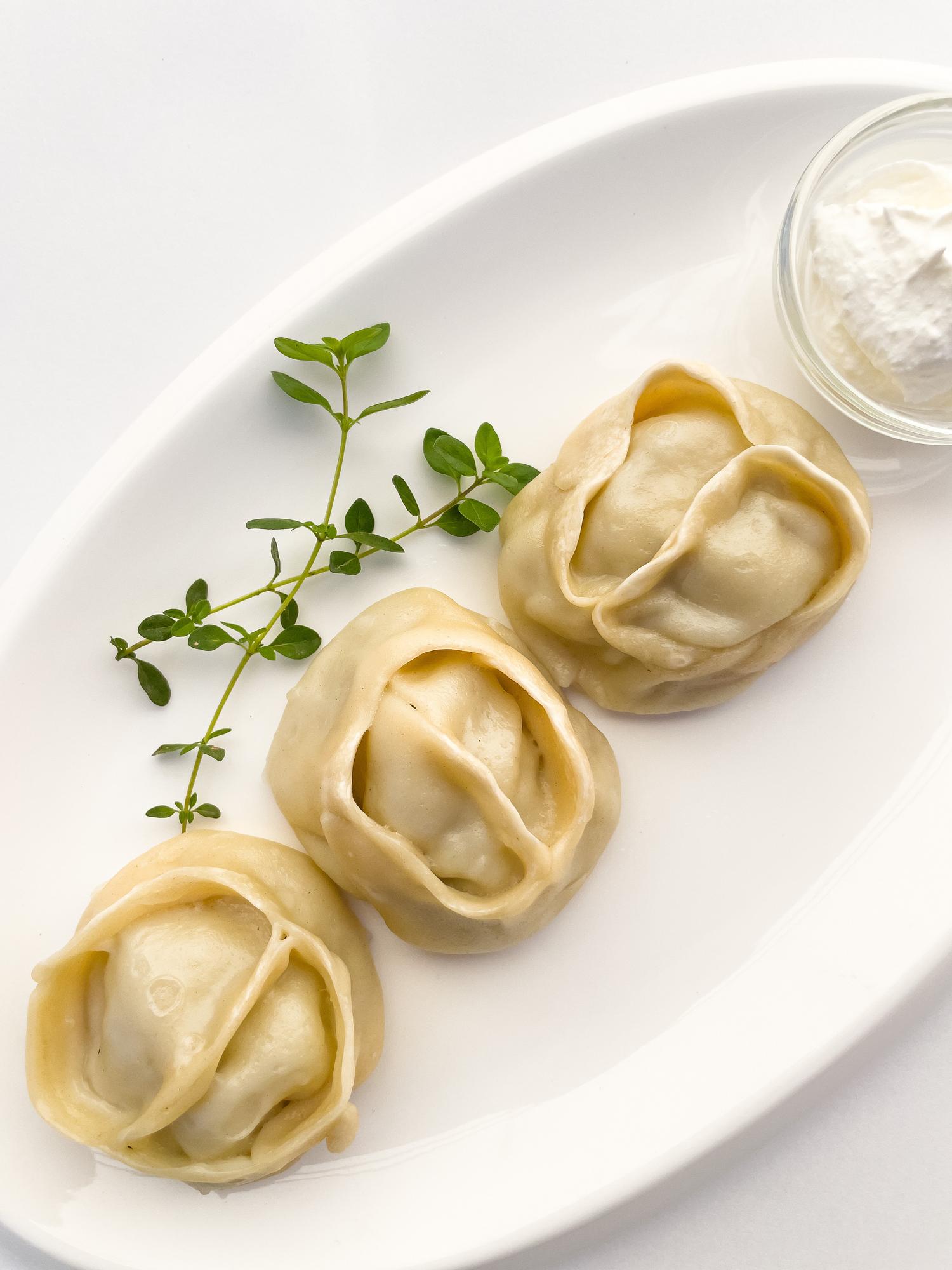 Манты с мясом