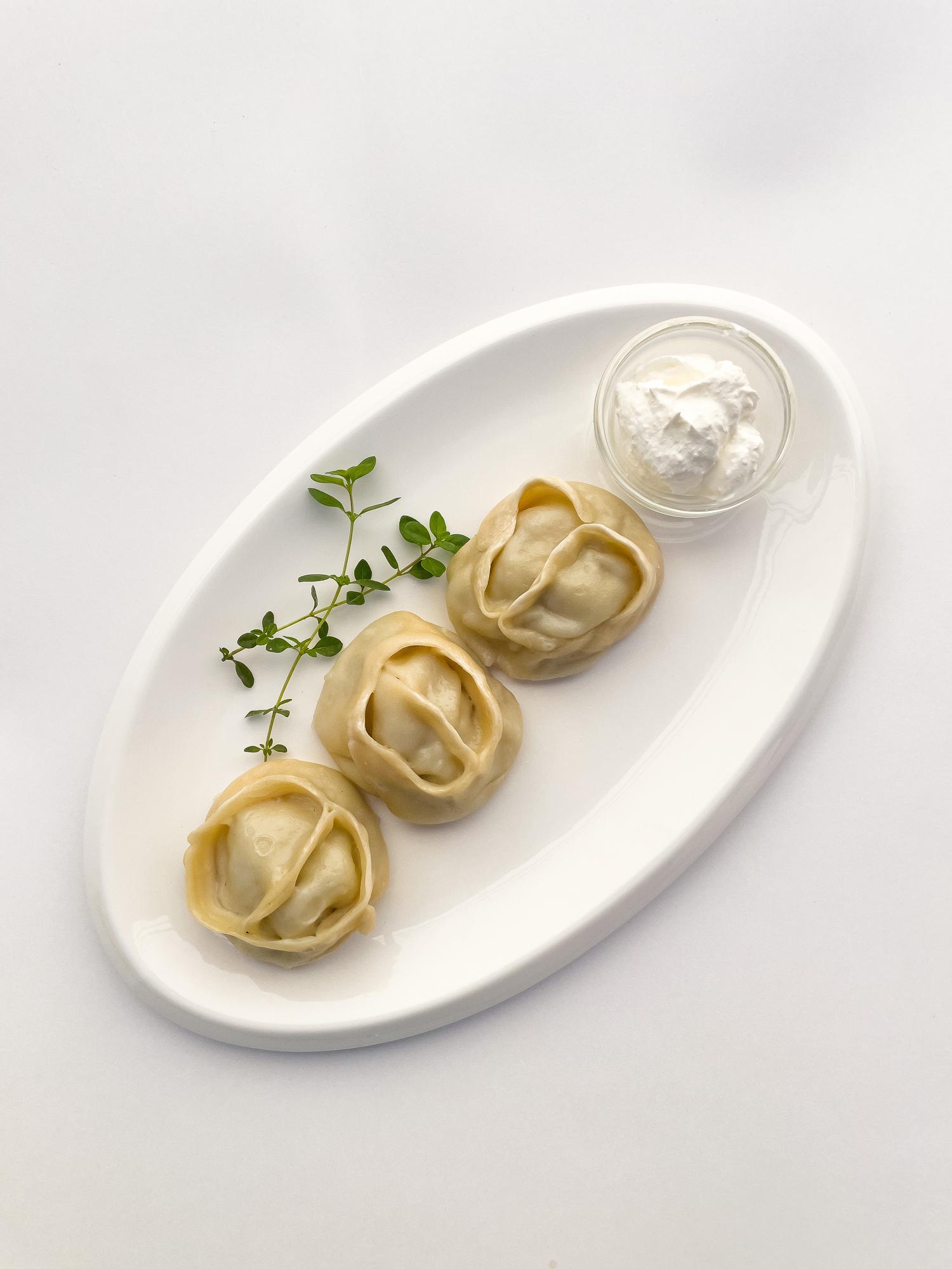 Манты с мясом