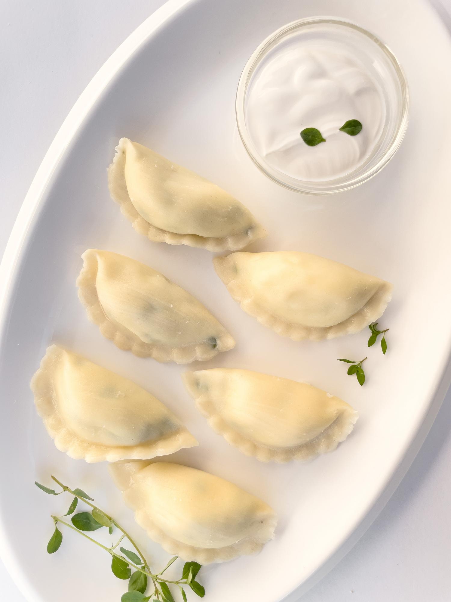 Вареники с творогом(ванильные)