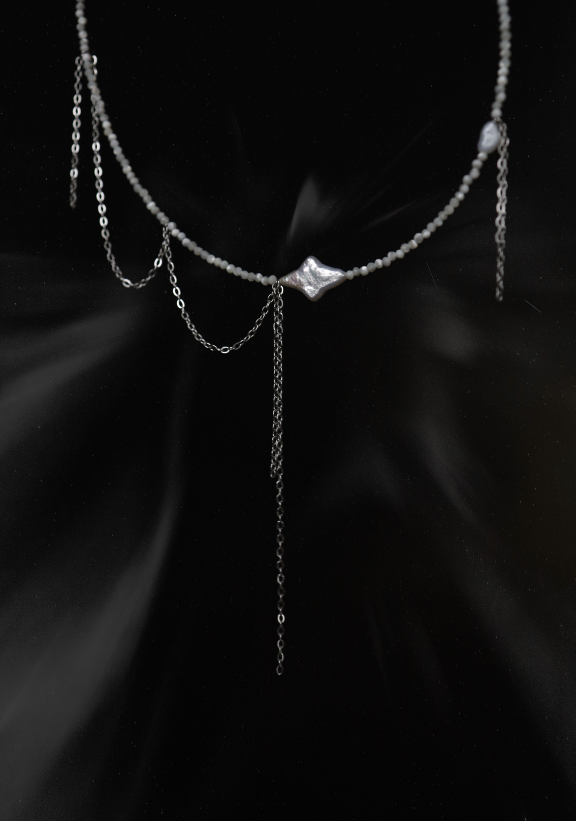 Pearl Star Necklace I Колье из перламутра
