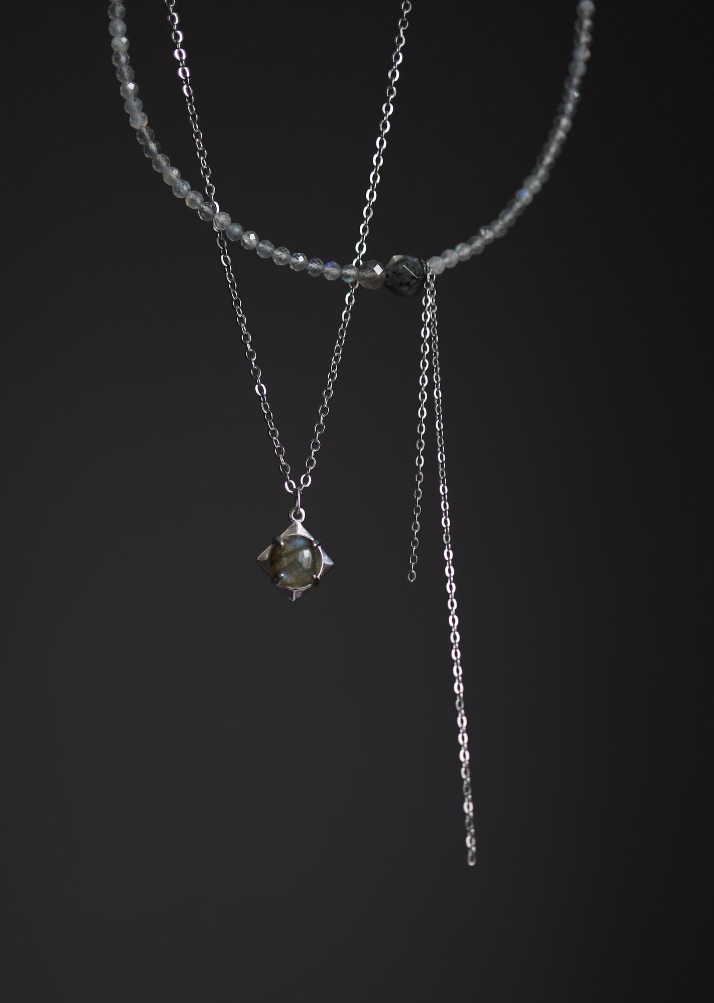 Labradorite Set I Сет колье с лабрадоритом