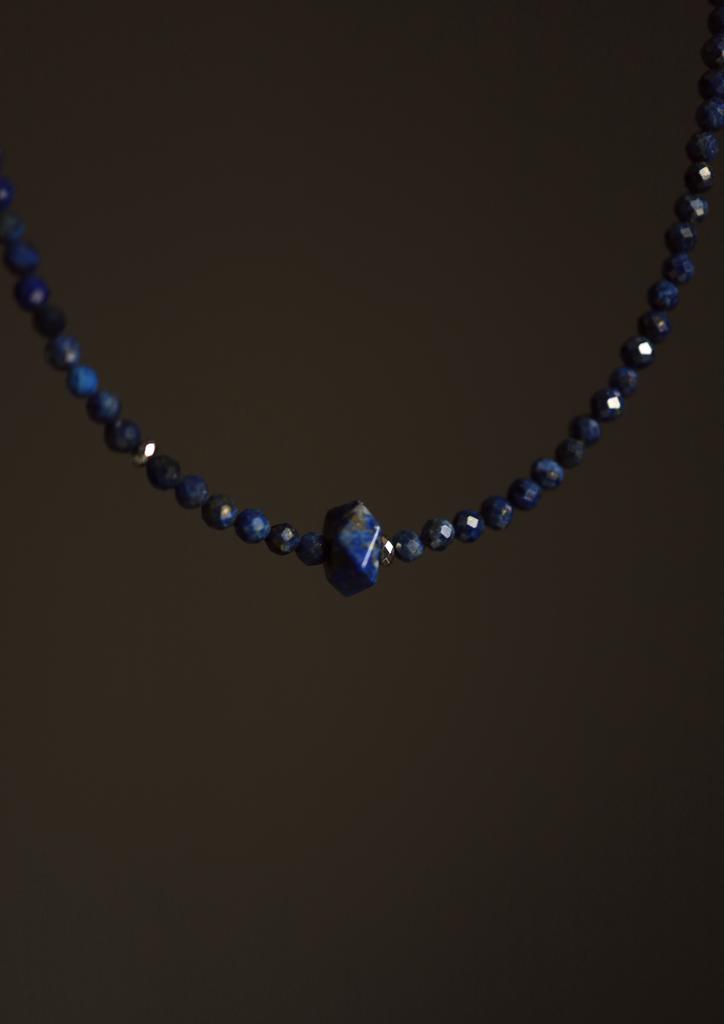 Lazurite Stone Necklace I Колье из лазурита