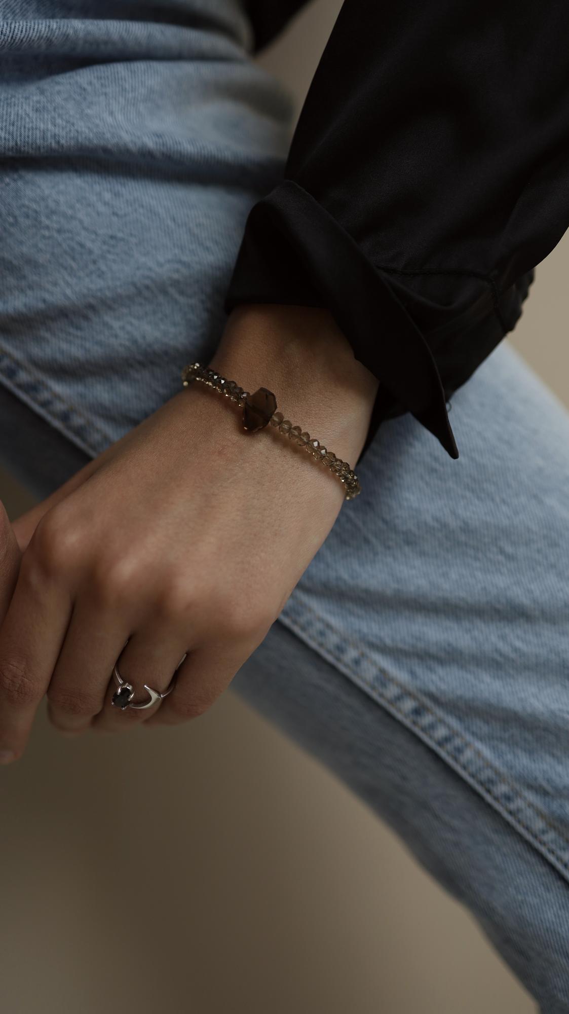 Rauchtopaz Bracelet I Браслет из раухтопаза