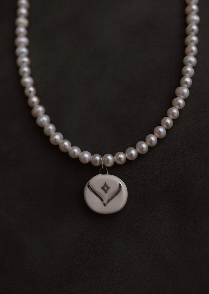 Sovushka Necklace | Сова из фарфора