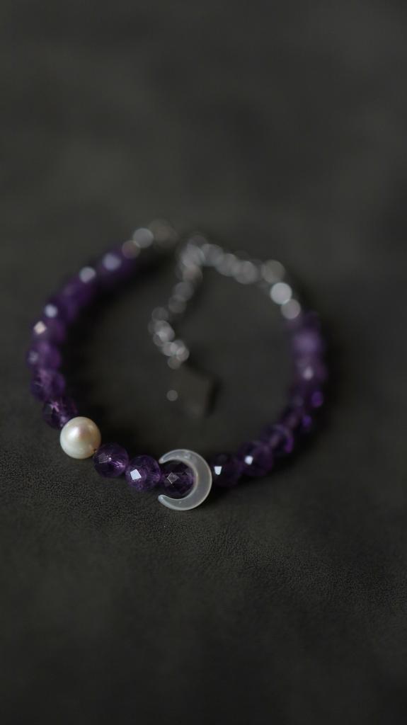 Amethyst Pearl Bracelet | Браслет из аметиста и перламутра