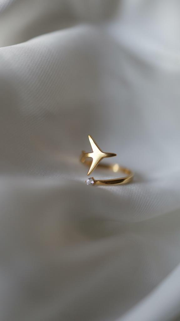 Sunny Airplane I Самолёт из латуни с натуральным камнем