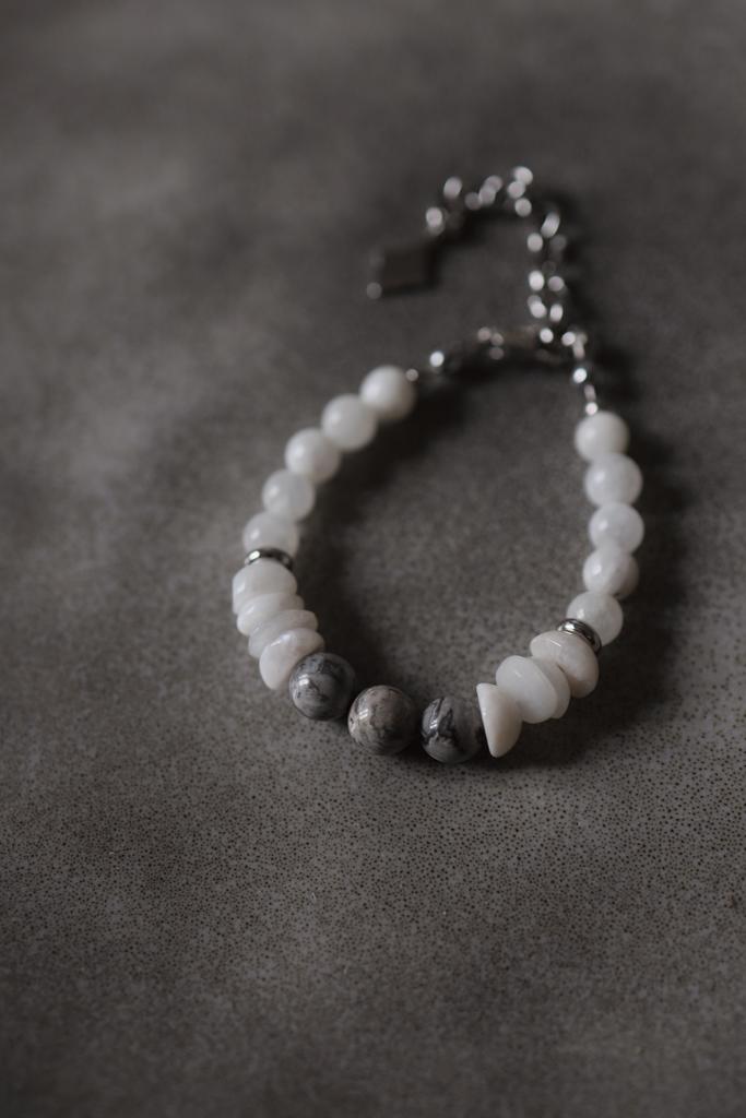 Moonstone Jasper Bracelet I Браслет из лунного камня и яшмы
