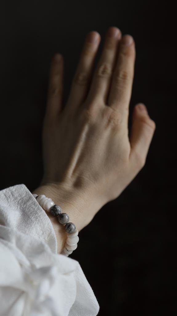 Moonstone Jasper Bracelet I Браслет из лунного камня и яшмы