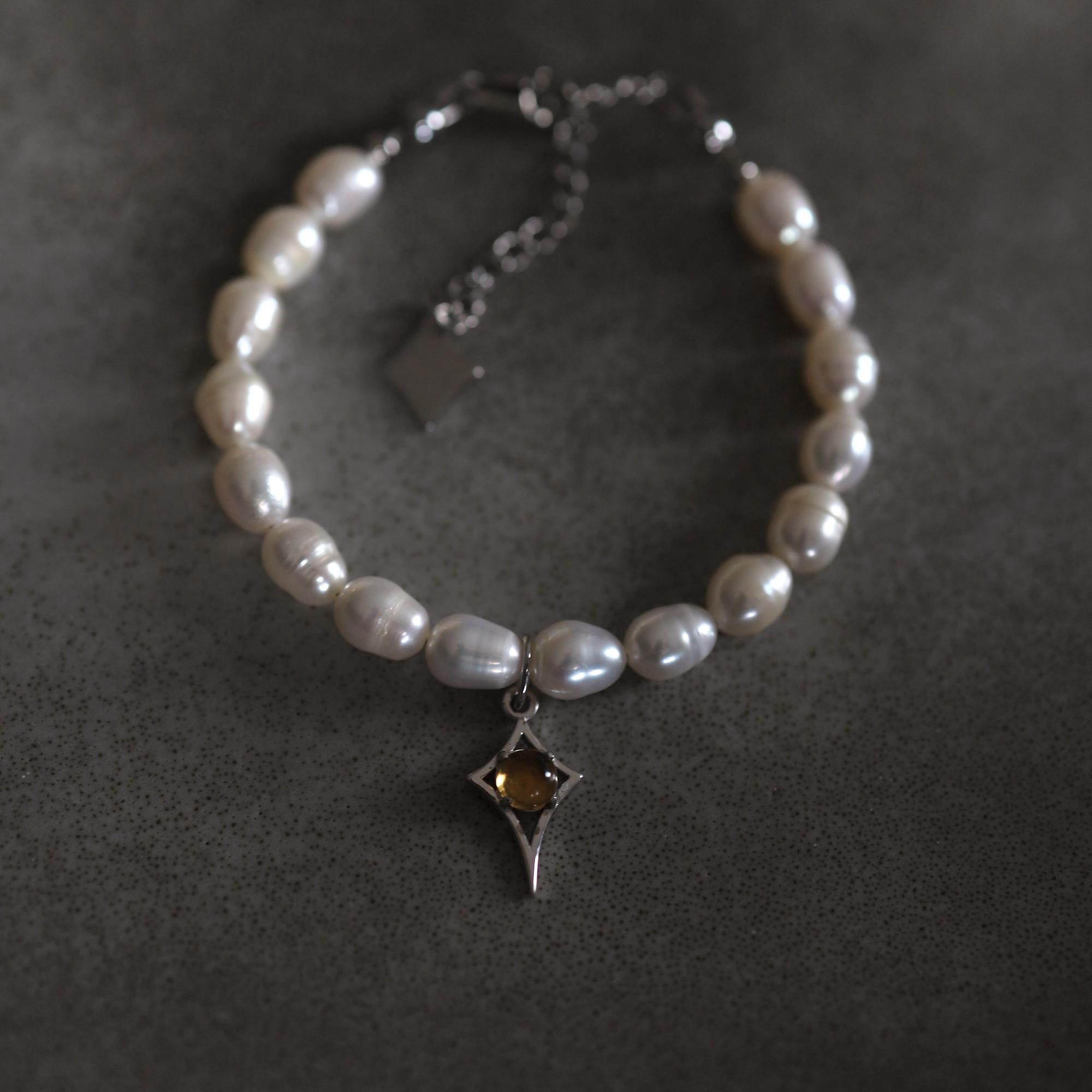 Citrine Star Bracelet I Браслет Путеводная звезда с цитрином