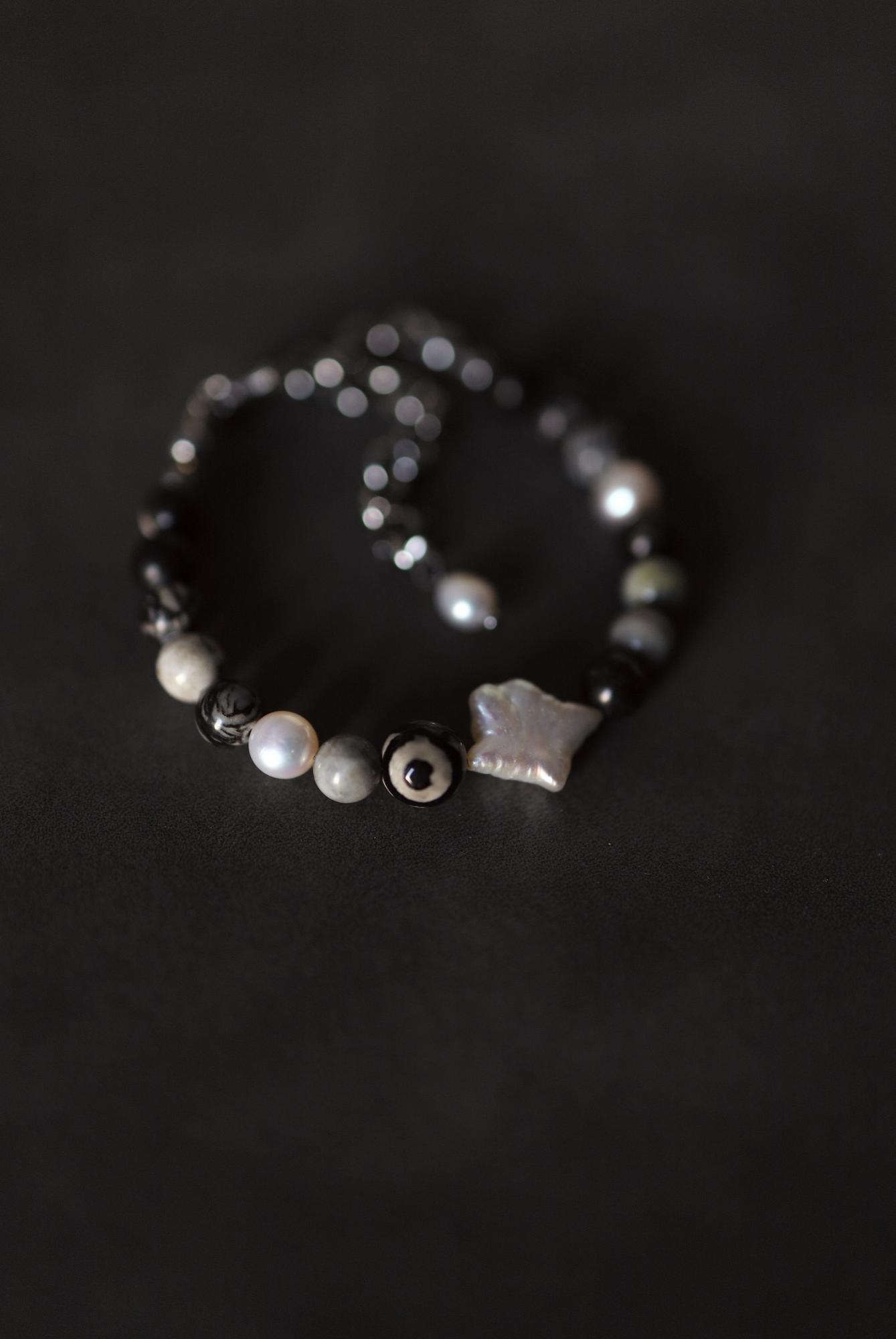 Браслет Глаз из яшмы и тибетского Агата