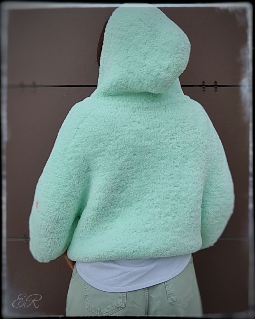 Бомбер "FLUFFY" светлый ментол