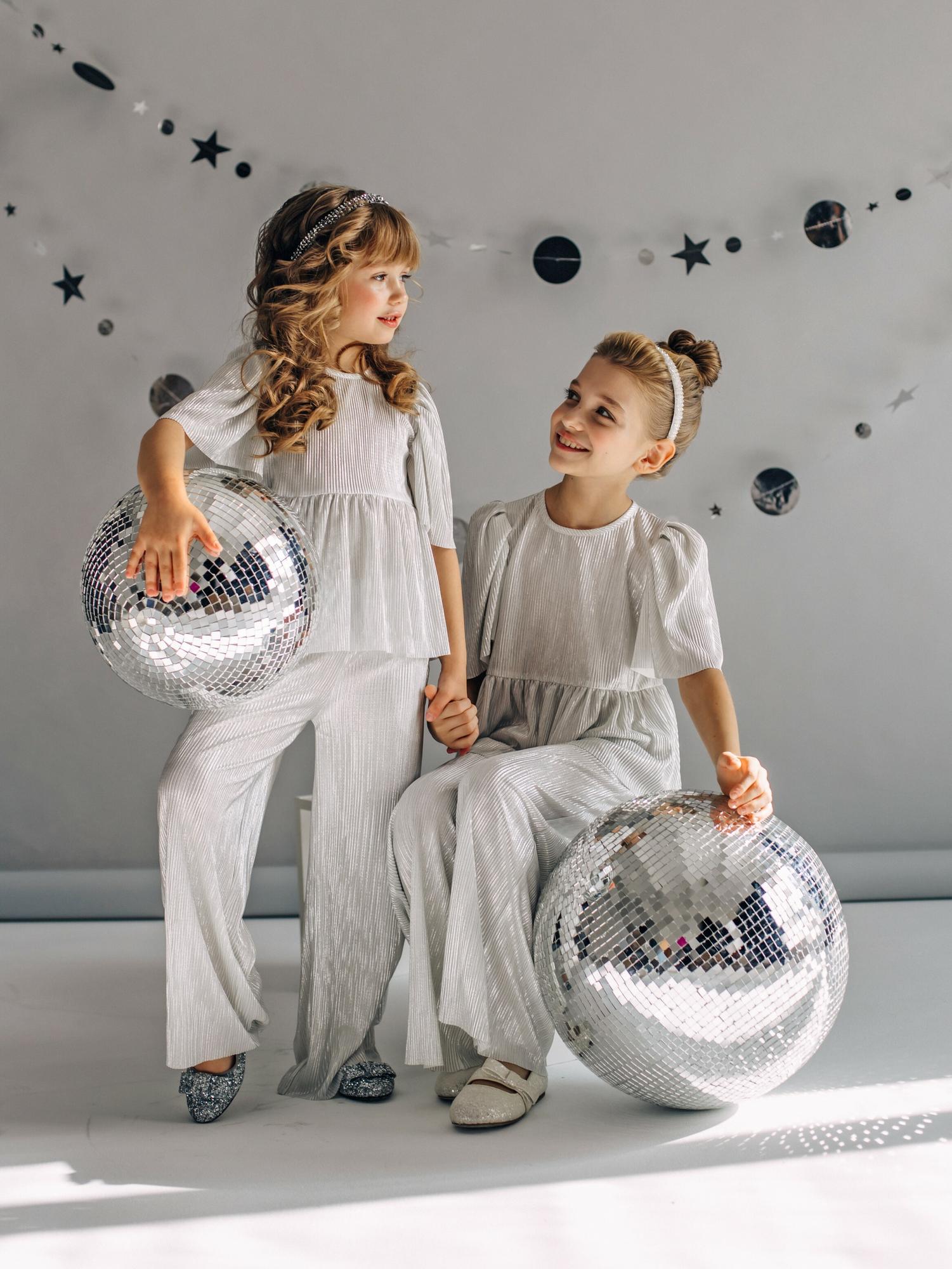 Брючный костюм Серебро