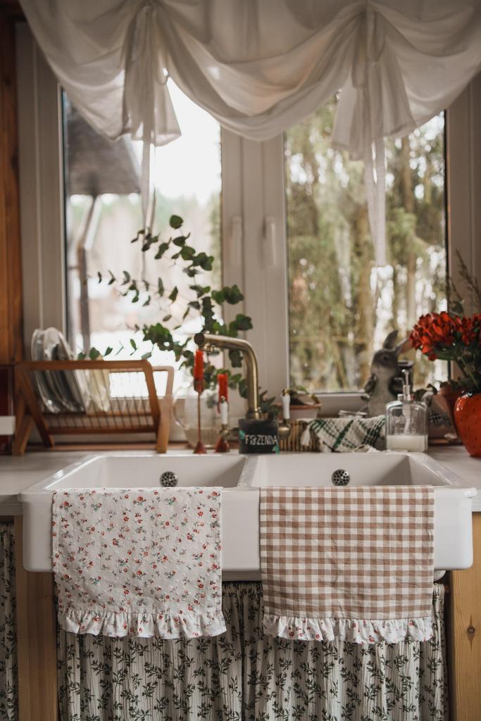 Кухонное полотенце в клетку