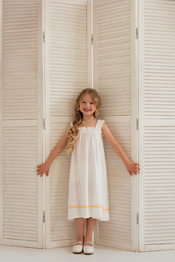 Сарафан льняной с вьюнком