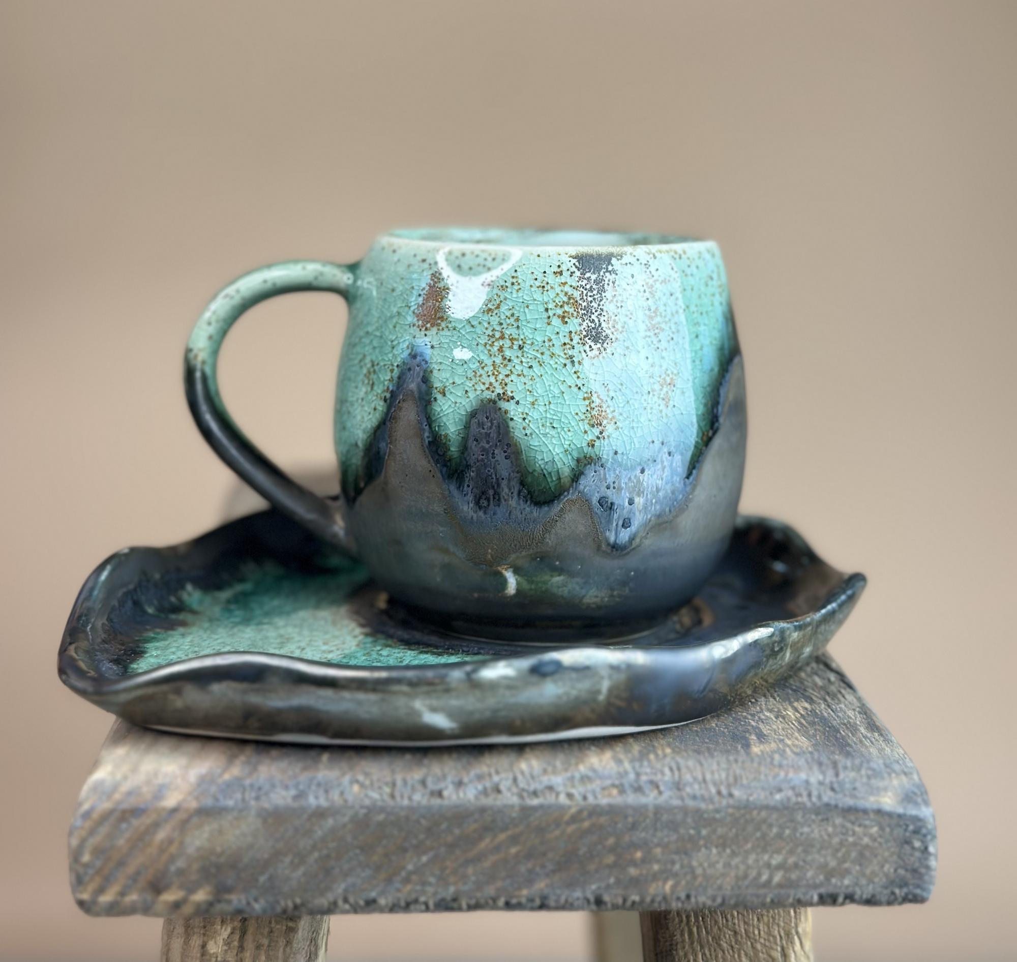 Чайная пара "Antares Celadon" 300мл