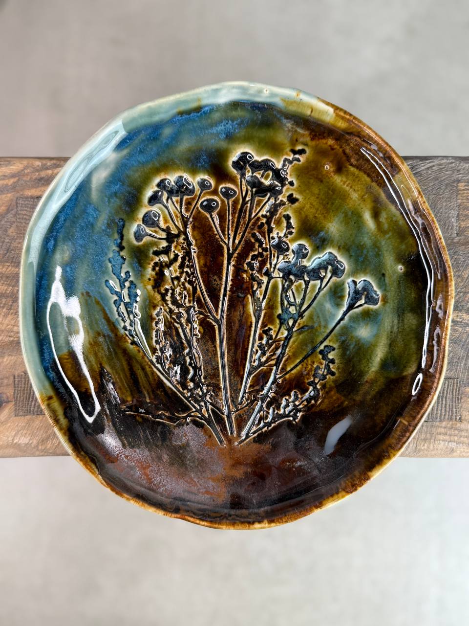 Тарелка "Тысячелистник" 25см