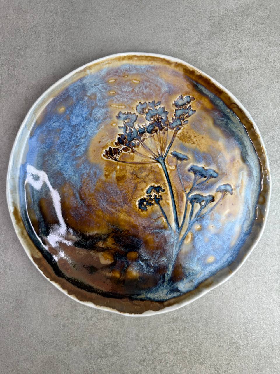 Тарелка "Тысячелистник" 25см