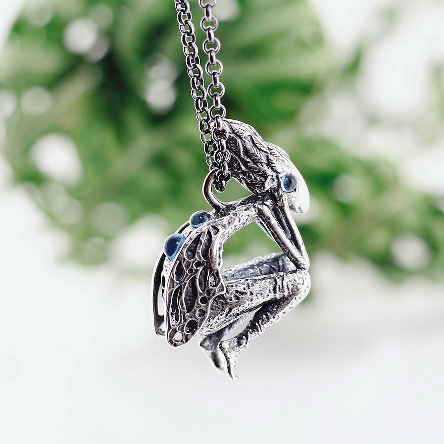 Садовая фея-топаз-крепление для цепочки | Garden fairy - topaz - pendant for chain