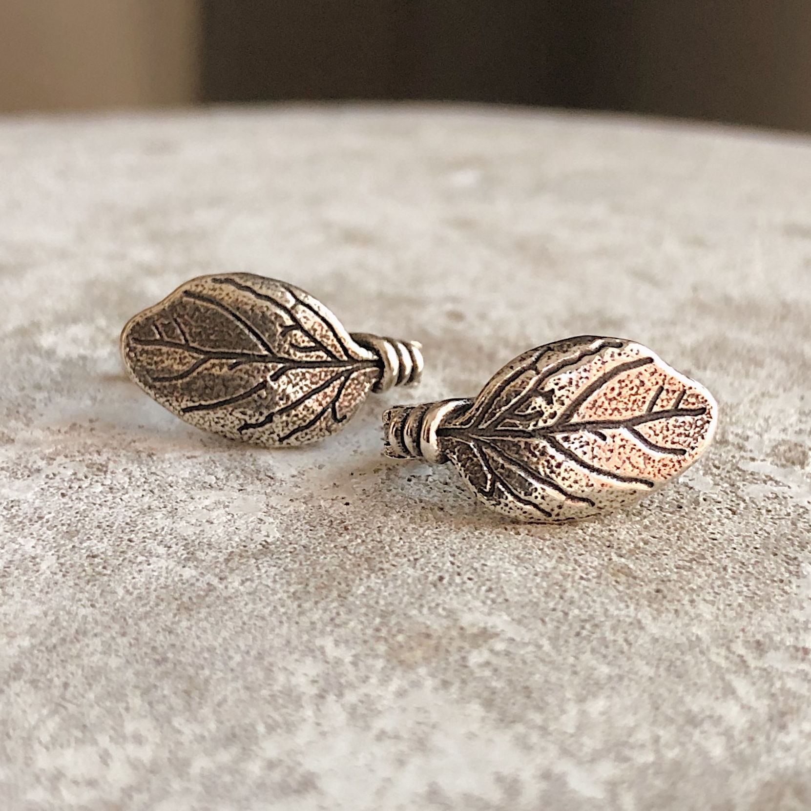 Серьги Шпинат - английский замок