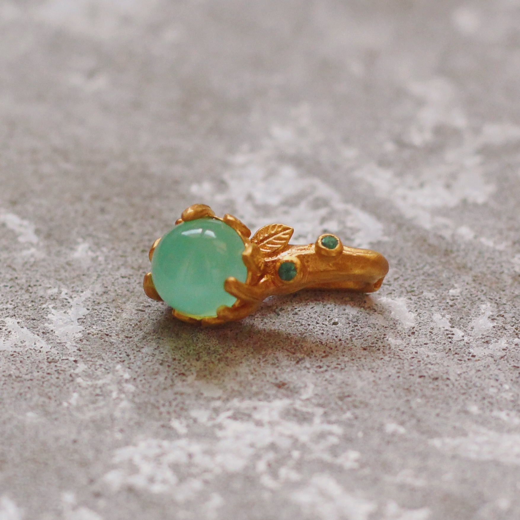 Подвеска из серебра с изумрудом и хризопразом LM jewellery tales