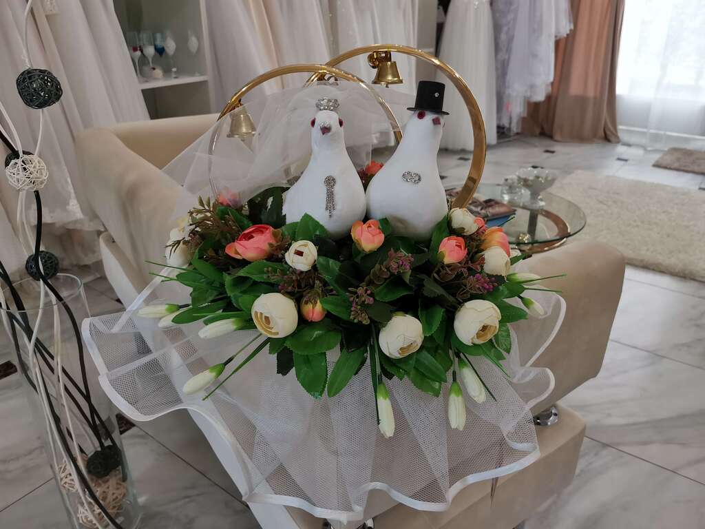 Кольца на машину "Голуби"