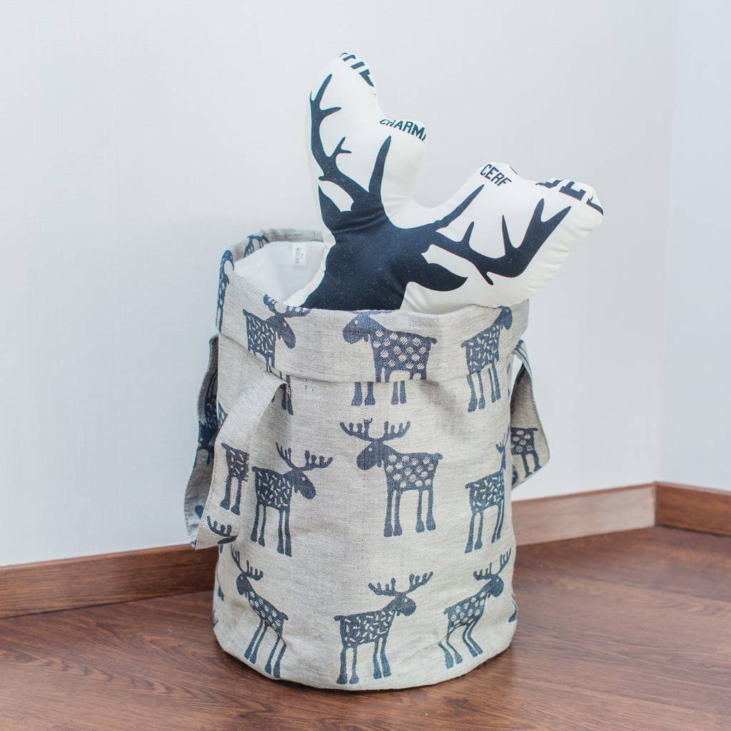 Корзина с ручками "Лоси"