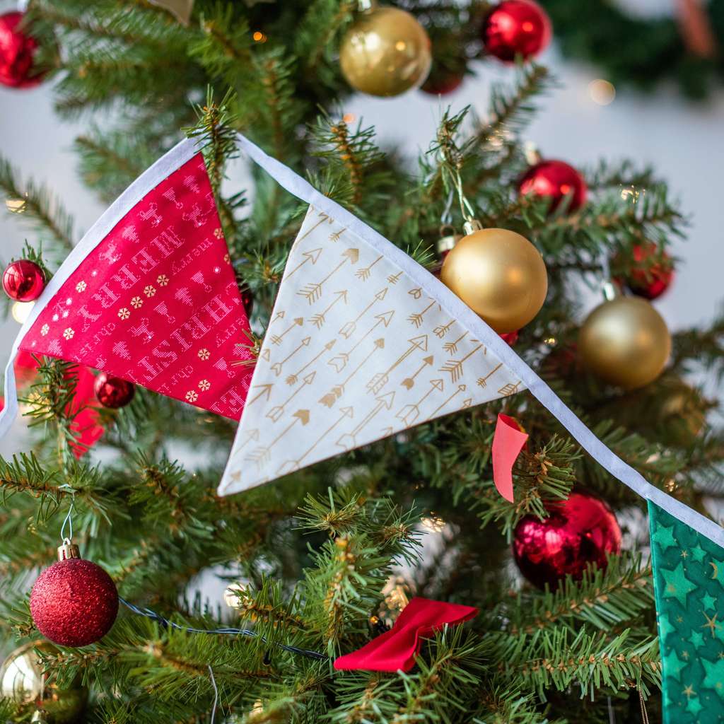 Флажки на ленте "Новогодние"