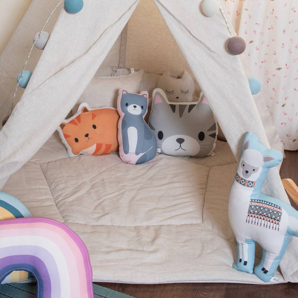 Игровой коврик "Льняной" пятисторонний